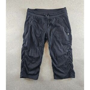 Lululemon Dance Studio Mid-Rise Crop Black Womens Pants Size 8 - Athleisure